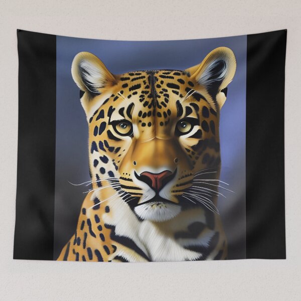 Artikelvorschau, Leopardenportrait, pastos, Ai Generated Art entworfen und verkauft von ACC .
