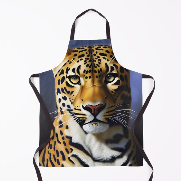 Artikelvorschau, Leopardenportrait, pastos, Ai Generated Art entworfen und verkauft von ACC .