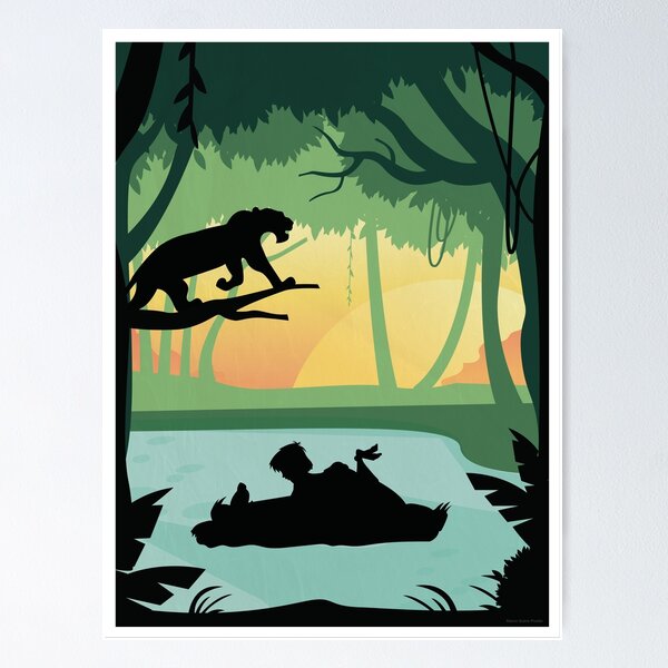 Item preview, jungle book Minimal poster designed and sold by manonpradier.