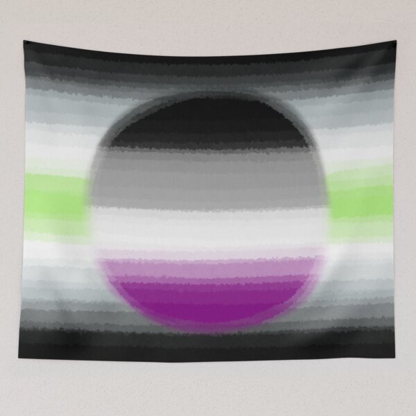 Aperçu de l'œuvre Watercolor Agender Asexual Pride Flag créée et vendue par Sum-Thangs.