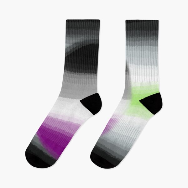 Aperçu de l'œuvre Watercolor Agender Asexual Pride Flag créée et vendue par Sum-Thangs.