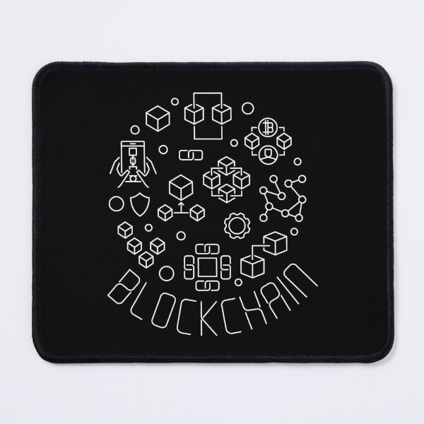 Item preview, Blockchain modern thin line round design for crypto-currency investment lovers and block-chain fans designed and sold by venomousvector.