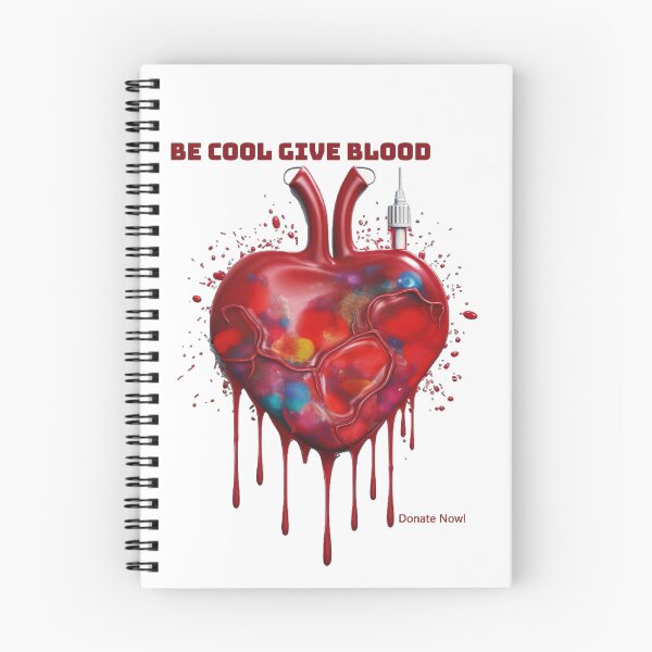 Item preview, Be Cool Give Blood Save Lives Donation Sticker designed and sold by TheCreativeFab.