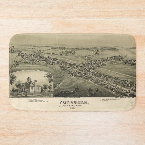 Item preview, Pennsburgh, Pennsylvania (1894) designed and sold by allhistory.