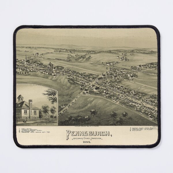 Item preview, Pennsburgh, Pennsylvania (1894) designed and sold by allhistory.