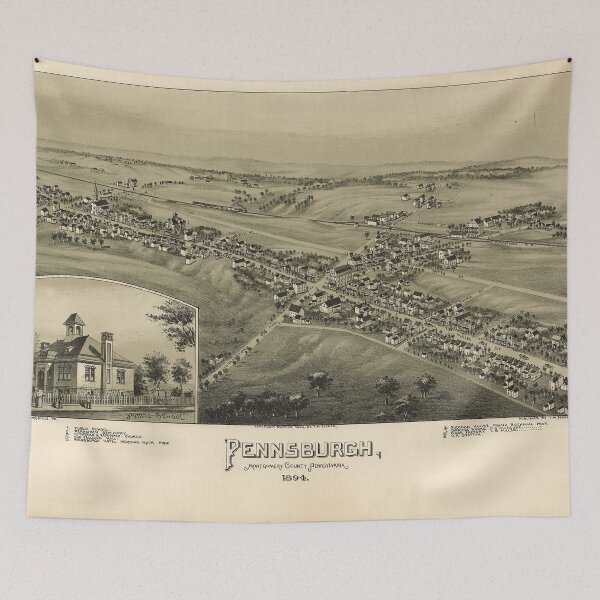 Item preview, Pennsburgh, Pennsylvania (1894) designed and sold by allhistory.