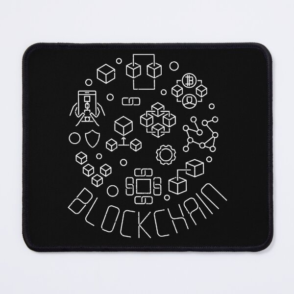 Item preview, Blockchain Tech modern thin line round simple Distressed Design for cryptocurrency block-chain fans  designed and sold by venomousvector.