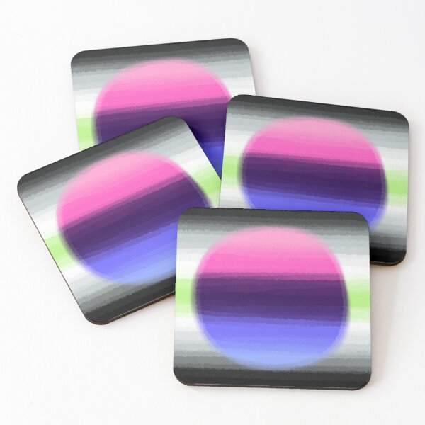 Aperçu de l'œuvre Watercolor Agender Omnisexual Pride Flag créée et vendue par Sum-Thangs.