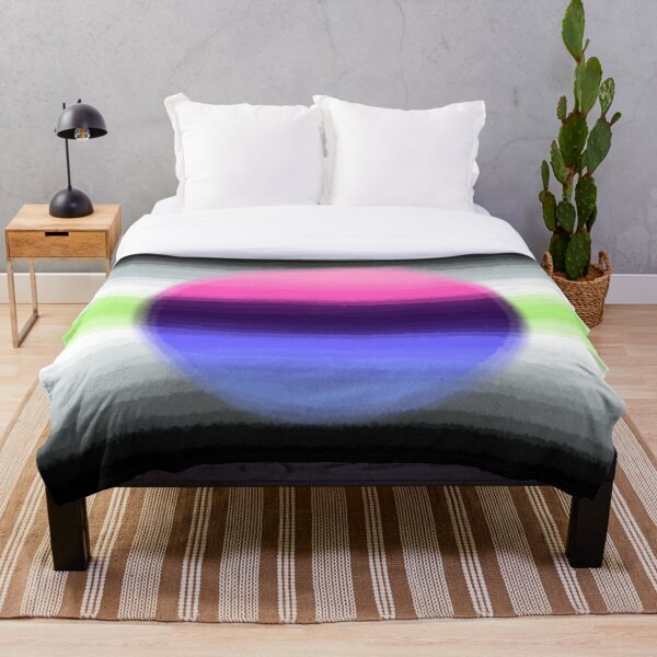 Aperçu de l'œuvre Watercolor Agender Omnisexual Pride Flag créée et vendue par Sum-Thangs.
