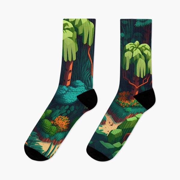 Item preview, Geometric shapes forest pattern designed and sold by NavyPanda.