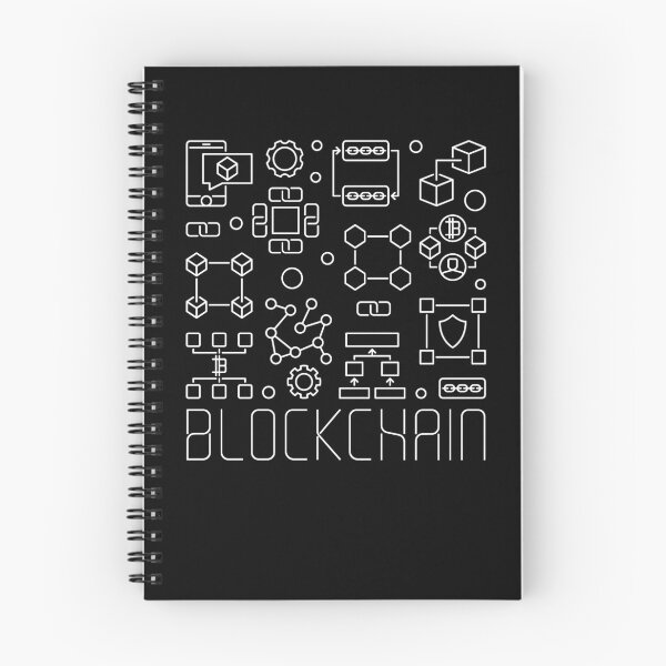 Item preview, Blockchain Technology modern outline square-shaped design for cryptocurrency and block chain geek designed and sold by venomousvector.