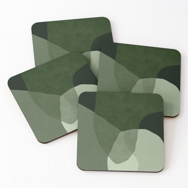 Item preview, Dark Green boho shapes designed and sold by Miss-Belle.