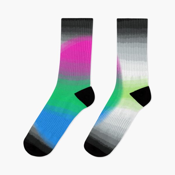 Aperçu de l'œuvre Watercolor Agender Polysexual Pride Flag créée et vendue par Sum-Thangs.