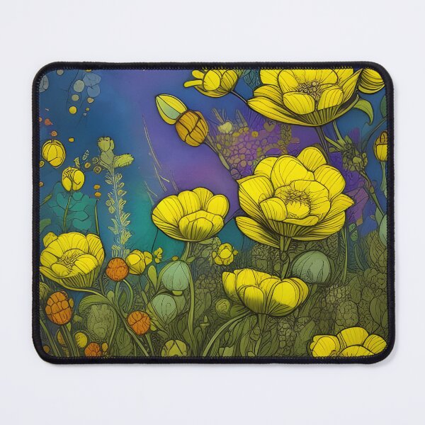 Item preview, Yellow Flowers at Midnight designed and sold by LyndiiLoubie.