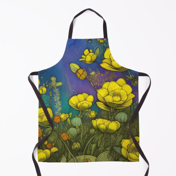 Item preview, Yellow Flowers at Midnight designed and sold by LyndiiLoubie.