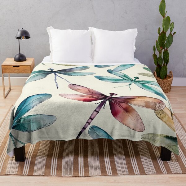 Item preview, Dragonfly Pattern : Watercolour and Ink designed and sold by MTJ-Mushrooms.