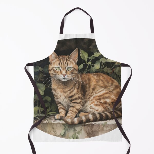 Item preview, Cat Sitting on Ledge in Front of Plants designed and sold by UlDesigns.