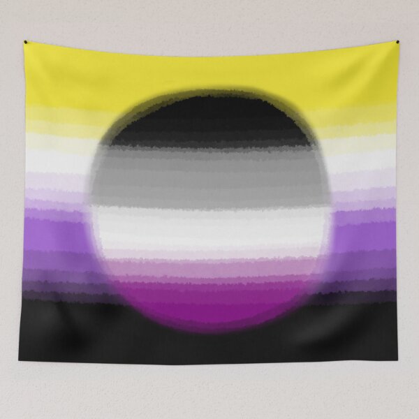 Item preview, Watercolor Non-Binary Asexual Pride Flag designed and sold by Sum-Thangs.