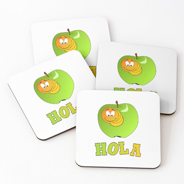 Item preview, Lovely funny caterpillar in green apple - Hola designed and sold by bunterkunt.