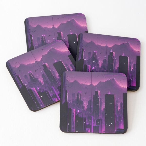 Item preview, Purple cityscape designed and sold by color-project.