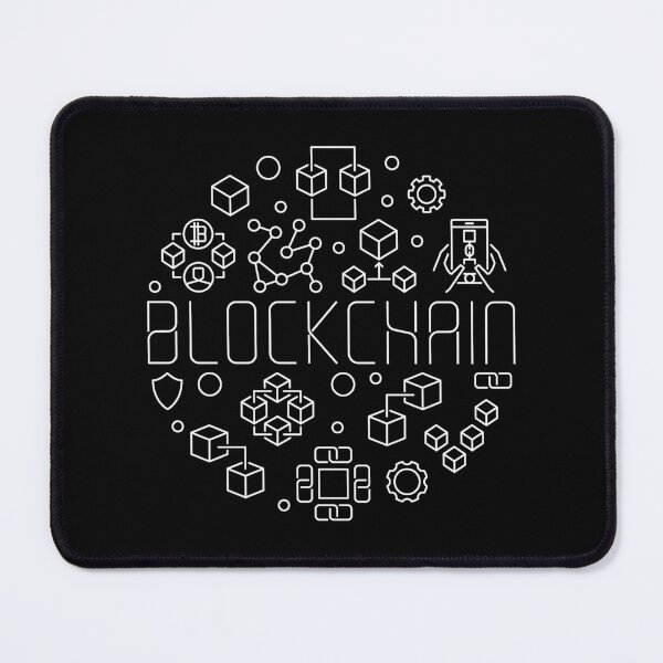 Item preview, Blockchain Technology round minimal design in thin line style for cryptocurrency and block chain fans  designed and sold by venomousvector.