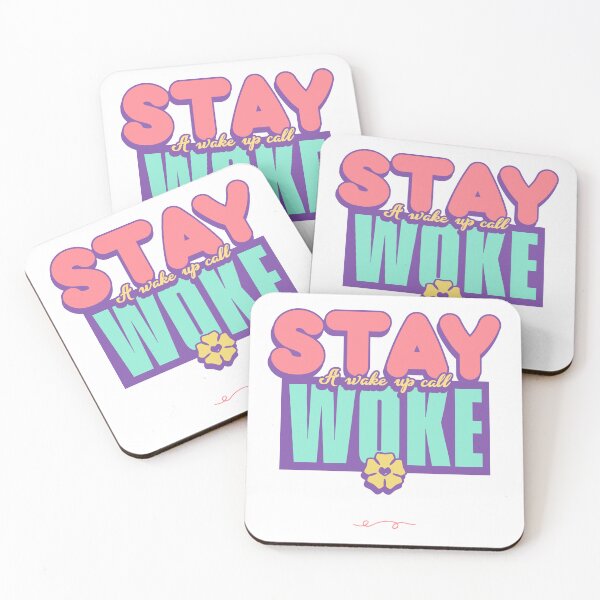 Item preview, Stay Woke - Retro Typography Wake Up Call Design designed and sold by ElLocoMus.
