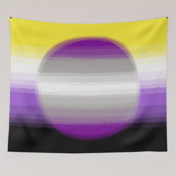 Item preview, Watercolor Non-Binary Greysexual Pride Flag designed and sold by Sum-Thangs.