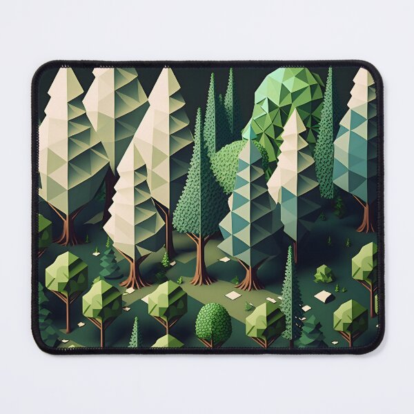 Item preview, Geometric shapes forest pattern designed and sold by NavyPanda.