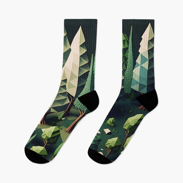Item preview, Geometric shapes forest pattern designed and sold by NavyPanda.