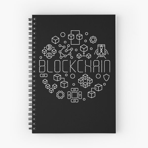 Item preview, Blockchain Distressed Design in outline Style for cryptocurrency and block chain fans. Block-chain thin line word Circle Design for Nerds  designed and sold by venomousvector.