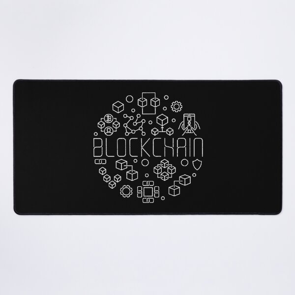 Item preview, Blockchain Distressed Design in outline Style for cryptocurrency and block chain fans. Block-chain thin line word Circle Design for Nerds  designed and sold by venomousvector.