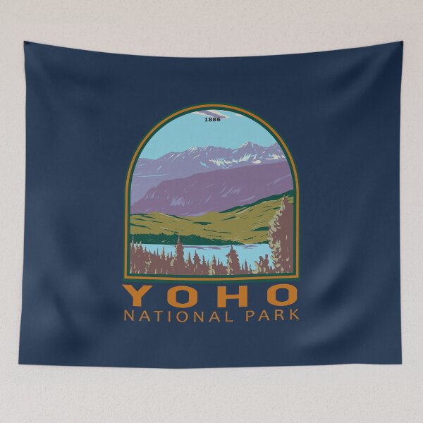 Item preview, Yoho National Park Canada Vintage Emblem designed and sold by KrisSidDesigns.