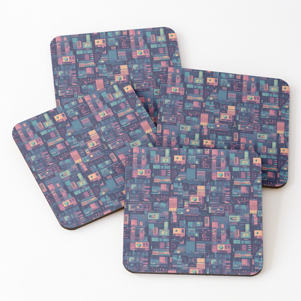 Item preview, Coasters (Set of 4) designed and sold by PixelPatchwork.