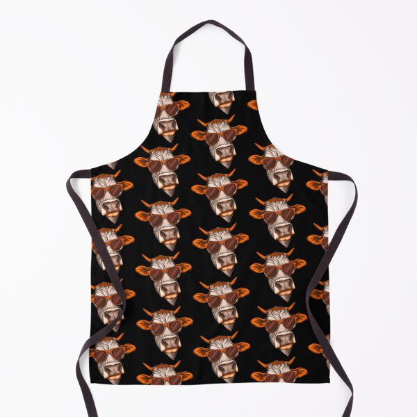 Item preview, Cow wearing sunglasses cool bull vintage orange designed and sold by jnhayes13.