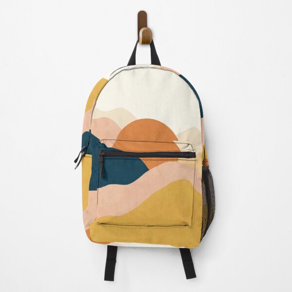 Item preview, Boho sunrise mountain color block designed and sold by Miss-Belle.