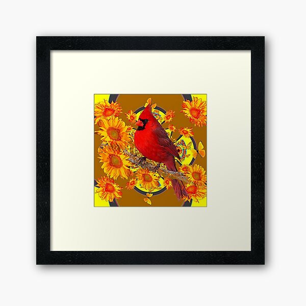 Item preview, CARDINAL ROUGE & TOURNESOLS JAUNES designed and sold by sharlesart.