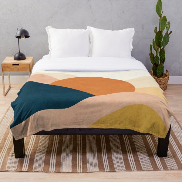 Item preview, Boho sunrise mountain color block designed and sold by Miss-Belle.