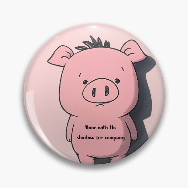 Item preview, Piglet and its shadow designed and sold by Cahlie Li.