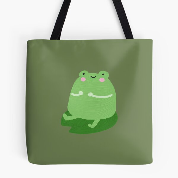 Item preview, Froggie ~ Cute Frog Tote Bag designed and sold by geezworks.