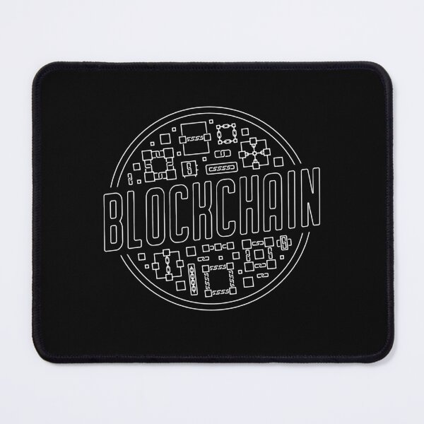 Item preview, Blockchain Technology round simple line design for crypto and block chain fans. Perfect for Block Chain Developers!   designed and sold by venomousvector.