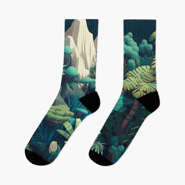 Item preview, Geometric shapes forest pattern designed and sold by NavyPanda.