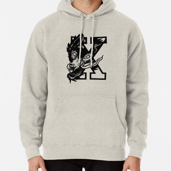Straight Edge Wolf Pullover Hoodie
