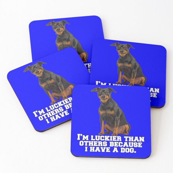 Item preview, Doberman Miniature Pinscher Dog Owner I’m Luckier Than Others Because I Have A Dog designed and sold by fantasticdesign.