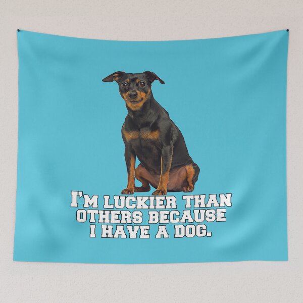Item preview, Doberman Miniature Pinscher Dog Owner I’m Luckier Than Others Because I Have A Dog designed and sold by fantasticdesign.