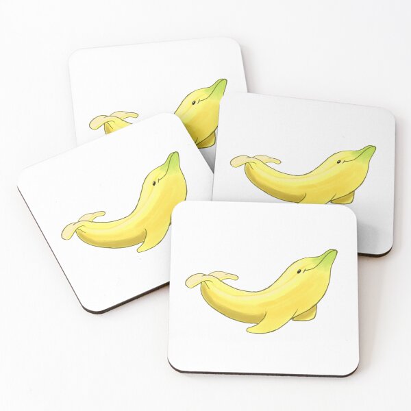 Item preview, Banana Dolphin - Cute Fruit Animal - Marine Fruits - Fruity Animals designed and sold by BunnyBizarre.