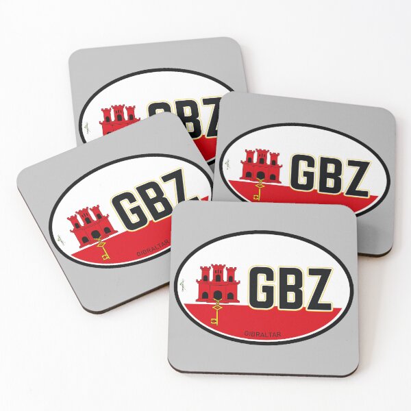 Item preview, GIBRALTAR Flag Gibraltarian Flag Vehicle ID Flag Oval Sticker T-Shirt 01 designed and sold by OuterShellUK.