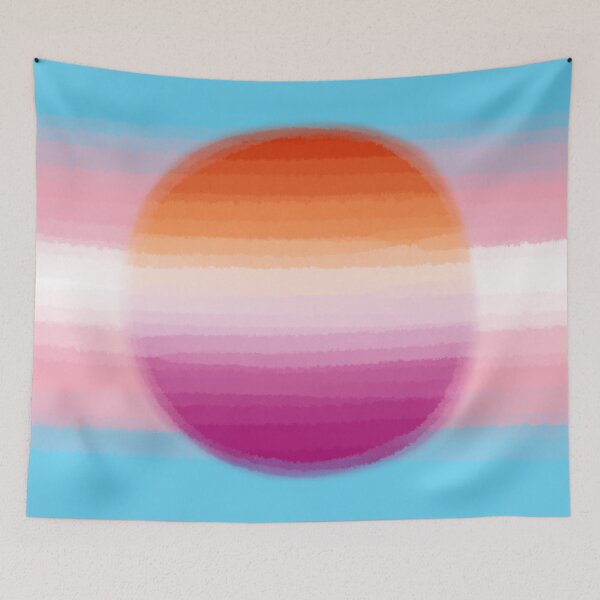 Aperçu de l'œuvre Watercolor Transgender Lesbian Pride Flag créée et vendue par Sum-Thangs.