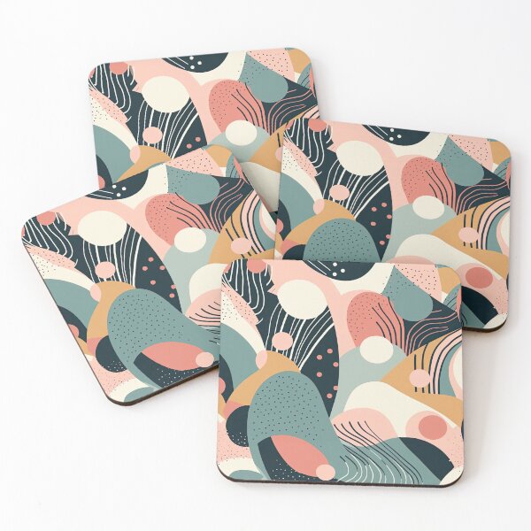 Item preview, Modern abstract blue and pink seamless pattern designed and sold by Acim0.