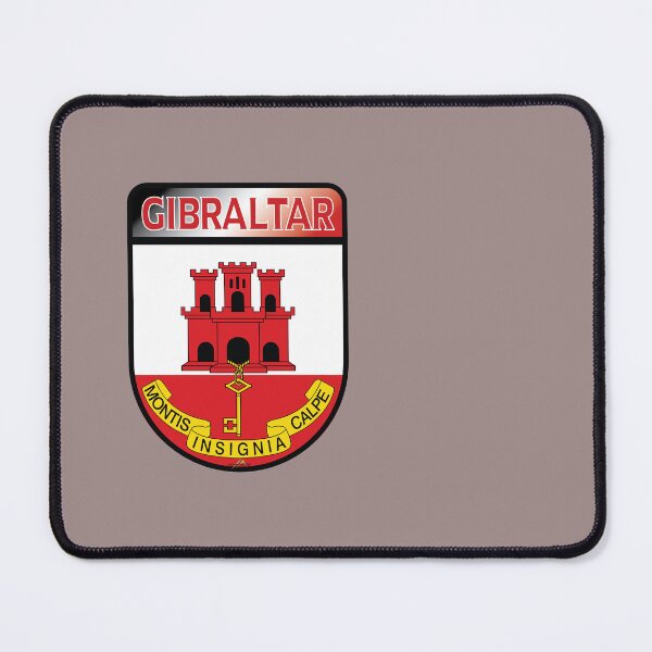 Item preview, GIBRALTAR Flag Gibraltarian Flag Shield Flag Sticker T-Shirt 02 designed and sold by OuterShellUK.