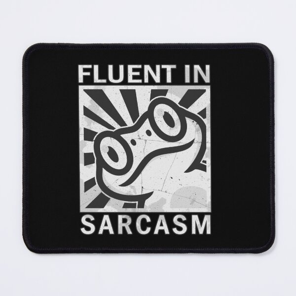 Item preview, Fluent in sarcasm - Frog designed and sold by ValentinaHramov.